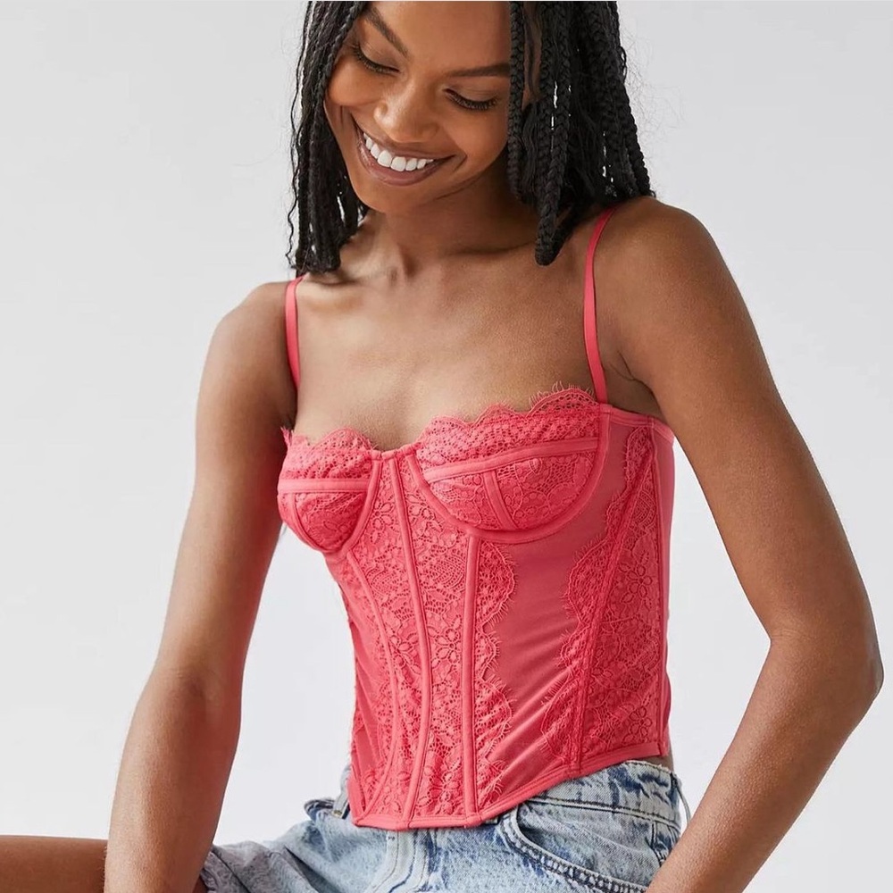 UO Coral Corset Top